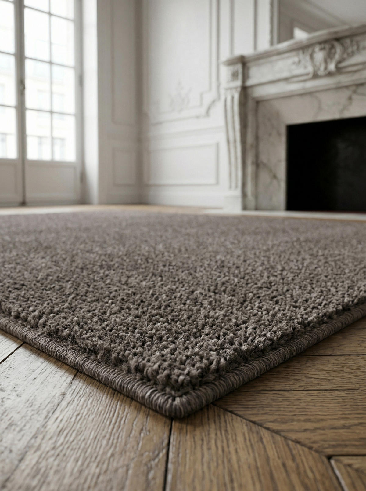 TEPPICH Flur Einfarbig Pflegeleicht Waschbar Wohnzimmer OEKO-TEX Mokka 280x370 cm Gekettelt – MAIN - Braun, Textil (280/370cm) - KADIMA DESIGN