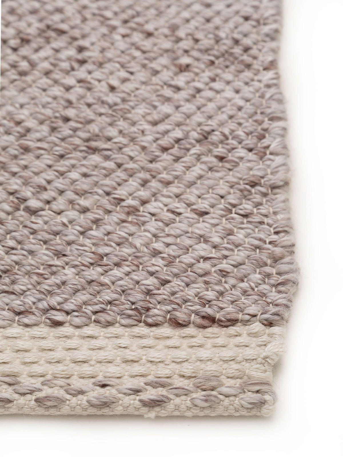 TEPPICH aus recyceltem Material Kiah Cream/Taupe 200x300 cm - Creme, Textil (200/300cm) - benuta Pure