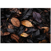 FOTOTAPETE Blätter Natur Schwarz 250x175 cm - Multicolor, Papier (250/175cm) - Wallarena