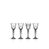 SCHNAPSGLAS Melodia 4er Set, Kristallglas, Transparent, 50 ml - Transparent, Glas (0.05L) - Lyngby Glas