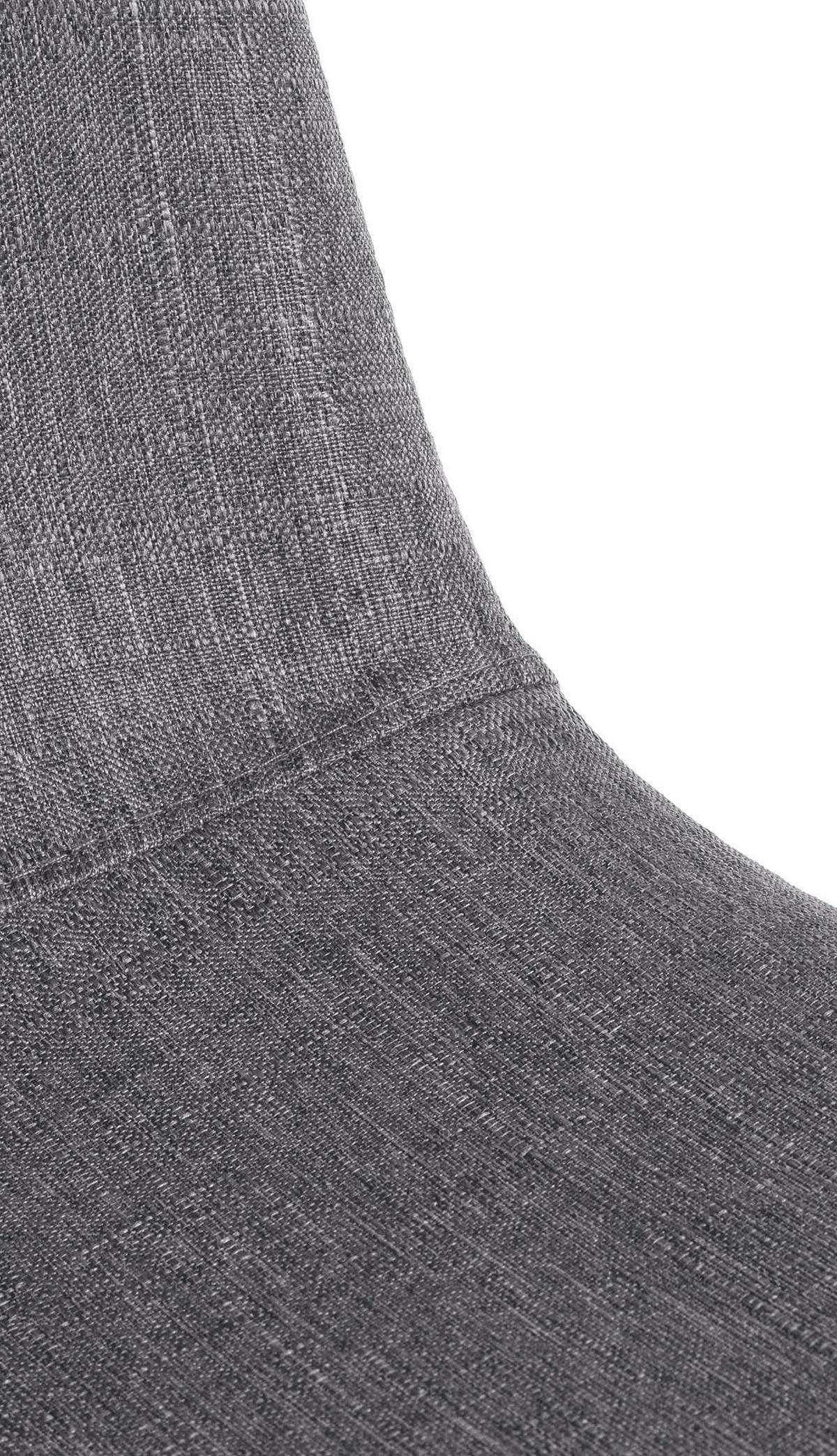 ESSZIMMERSTÜHLE 4er-Set MOVI Grau Stoff Metall 88x44x51 cm - Grau, Metall (44/88/51cm) - DELUKE