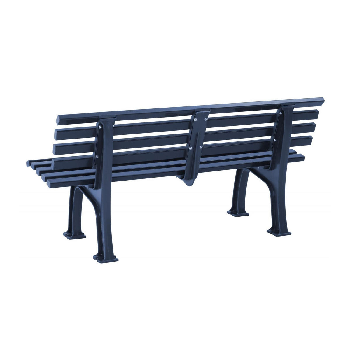 GARTENBANK Antigua 3 Sitzer Blau 74 x 150 x 54 cm Witterungskunststoff & UV Beständiger Kunststoff - Blau, Kunststoff (150/74/54cm) - PROREGAL