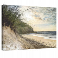 LEINWANDBILD Strand Meer Natur Modern 100x70 - Multicolor, Holzwerkstoff (100/70cm) - Wallarena