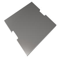 EDELSTAHL-ABDECKUNG für Feuerstelle Itasy, Wilton und Ridgefield - Edelstahlfarben, Metall (62/10/62cm) - Elementi