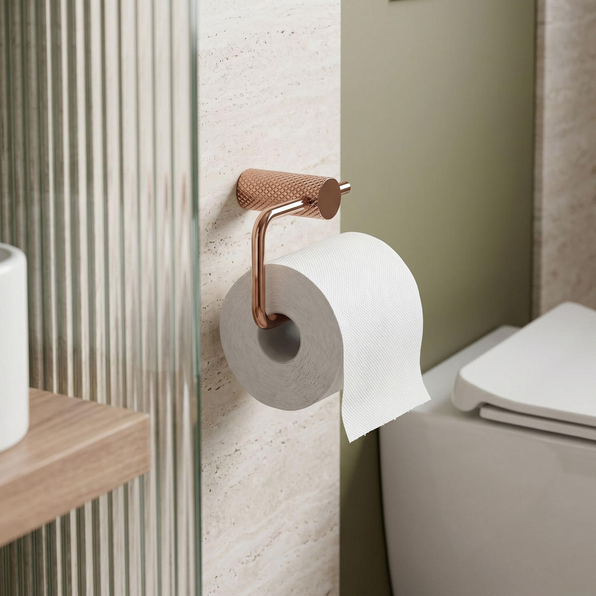 HALTER Für Toilettenpapier Rea A62309rg Otto Copper - Kupferfarben, Metall (14/9.5/7cm) - REA