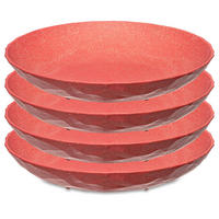 TELLER Club Nature coral 22/22/3,5 cm - Rot, Kunststoff (22/3.5/22cm) - KOZIOL