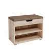 SCHUHBANK Rolfe Sonoma 60 x 45 cm - Sonoma Eiche, Holzwerkstoff (60/45/30cm) - Vicco