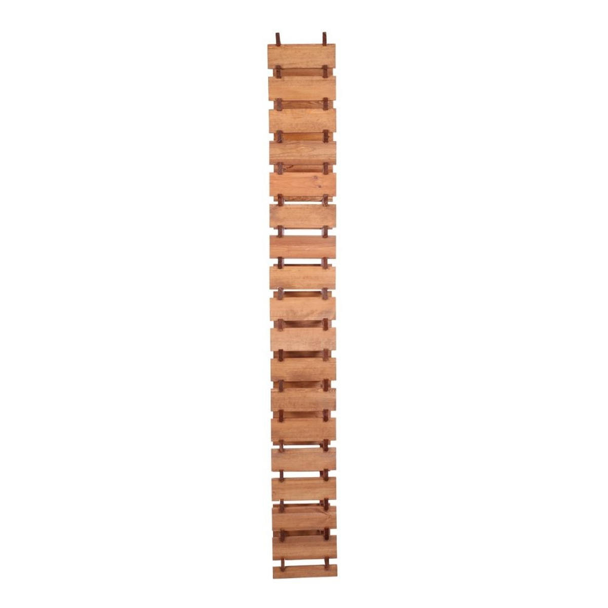 WEINREGAL VINOTECA FLEX PRO HxBxT 247x46x28cm 72 Flaschen auf 18 Ebenen Braun geölt - Braun, Holz (46/247/28cm) - PROREGAL