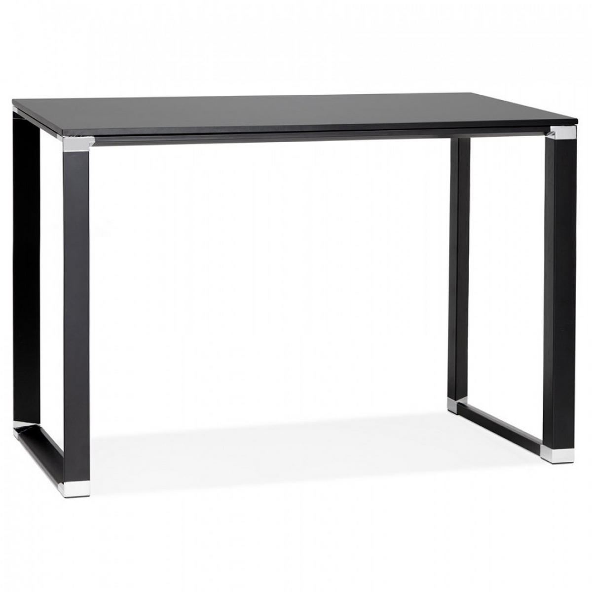 SCHREIBTISCH Schwarz 140x70x101,8 cm - Schwarz, Holz/Metall (140/70/101.8cm) - AlterEgo