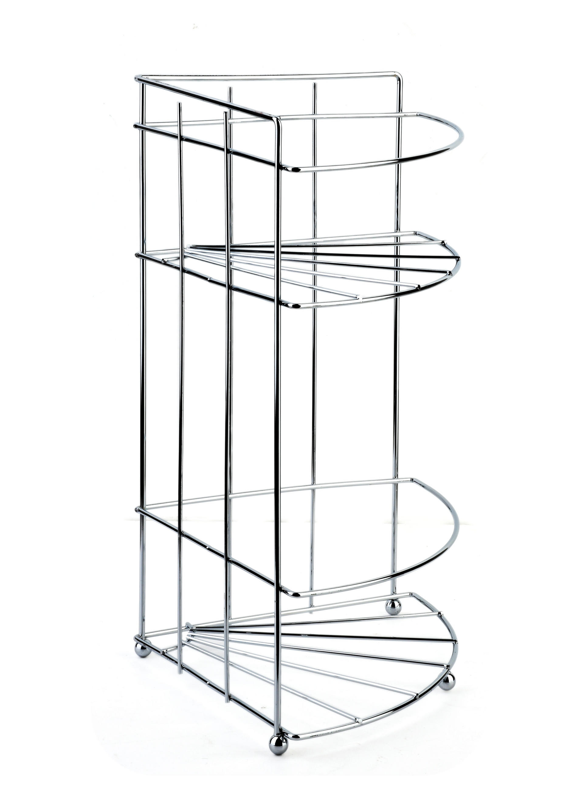BADEZIMMERREGAL Carl 18,5/14/26cm Silber - Silberfarben, Metall (18.5/26/14cm) - Mondex