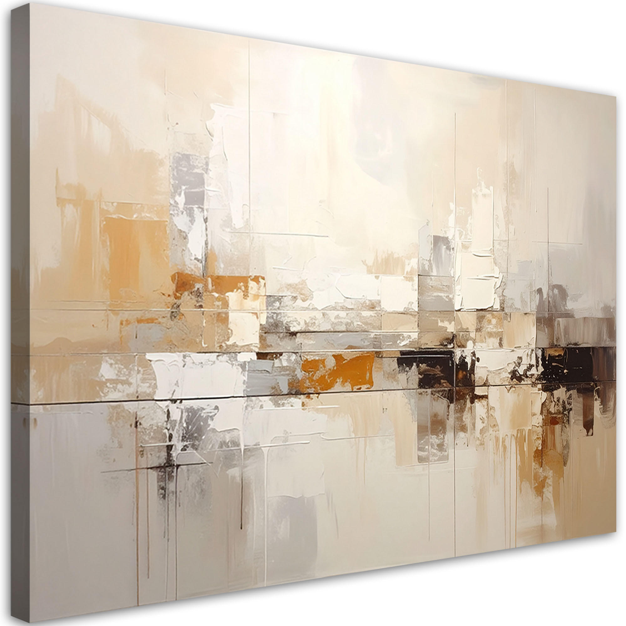 Feeby Leinwandbild, Beige 90x60 cm