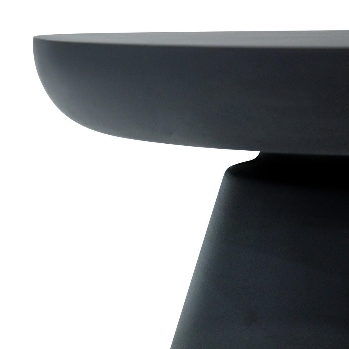 COUCHTISCH KYLIX Mittel Beton Optik 86 x 86 x 35 cm - Schwarz, Naturmaterialien (86/86/35cm) - Elementi