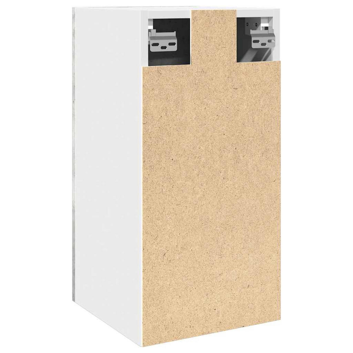 KÜCHENOBERSCHRANK Lyon mit 1 Tür 30/31/60 cm aus Holzwerkstoff Betongrau - Hellgrau, Holz (30/60/31cm) - vidaXL