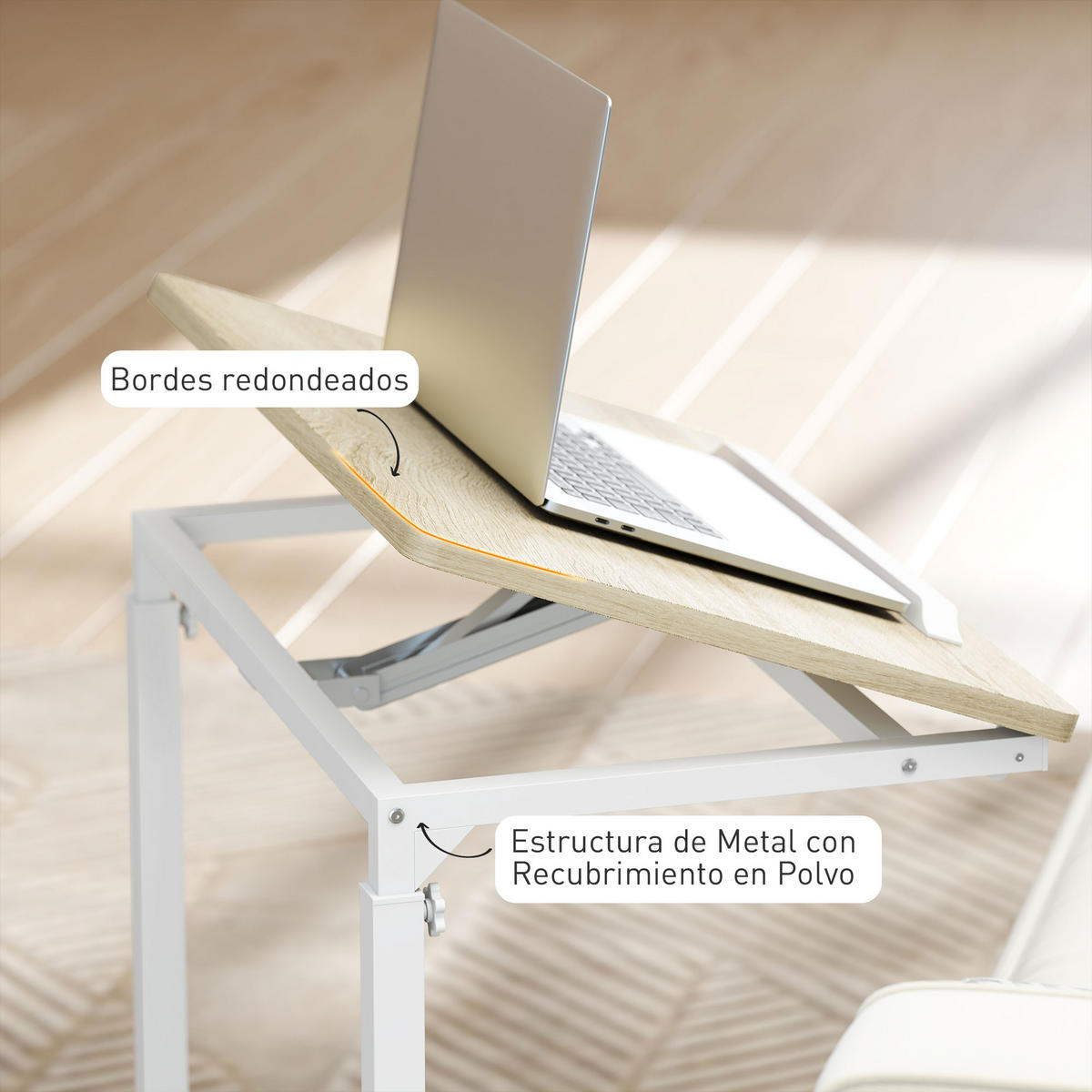 BÜROTISCH Eiche 1 Stück - Eichefarben, Holzwerkstoff (73/48/55cm) - GiPP