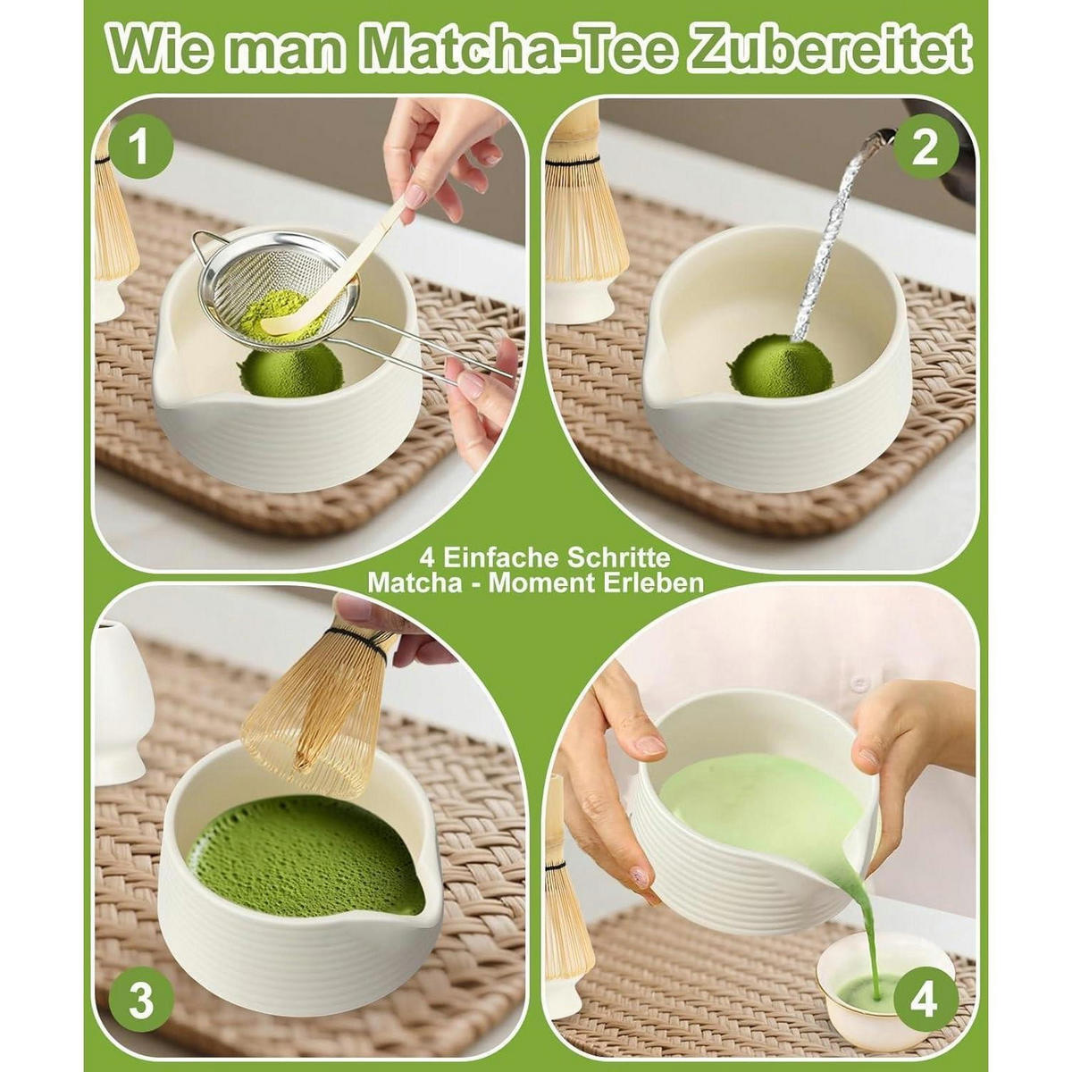 MATCHA Set 7-teilig Weiß - Weiß, Keramik (15/10/15cm)