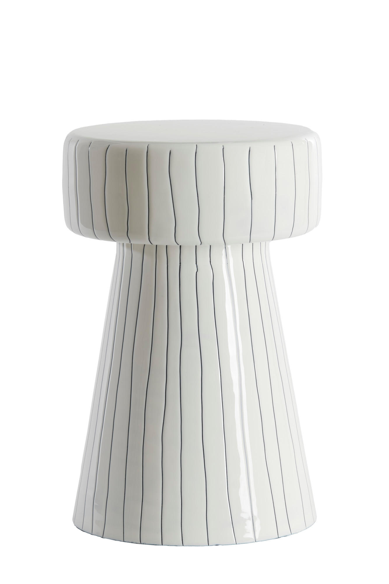 BEISTELLTISCH Dakwa Weiß Ø29/47 cm - Weiß, Metall (29/29/47cm) - Light & Living