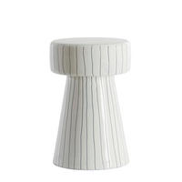 BEISTELLTISCH Dakwa Weiß Ø29/47 cm - Weiß, Metall (29/29/47cm) - Light & Living