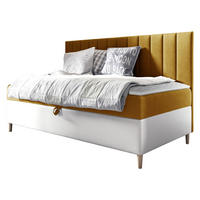 BOXBETT Maja Junior 2 - Gelb/Weiß, Holz (90/200cm) - MIRJAN24