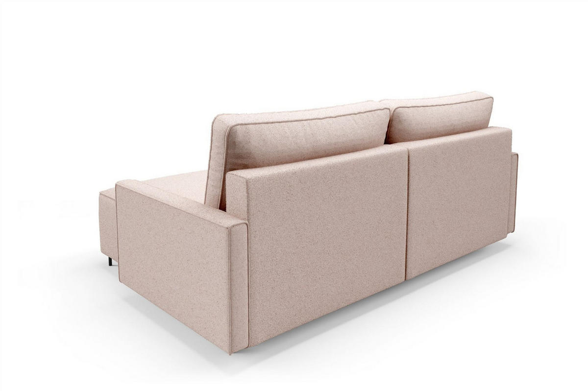ECKSOFA Braga Mit Schlaffunktion - Creme, Holzwerkstoff/Textil (229/148cm) - Fun Möbel