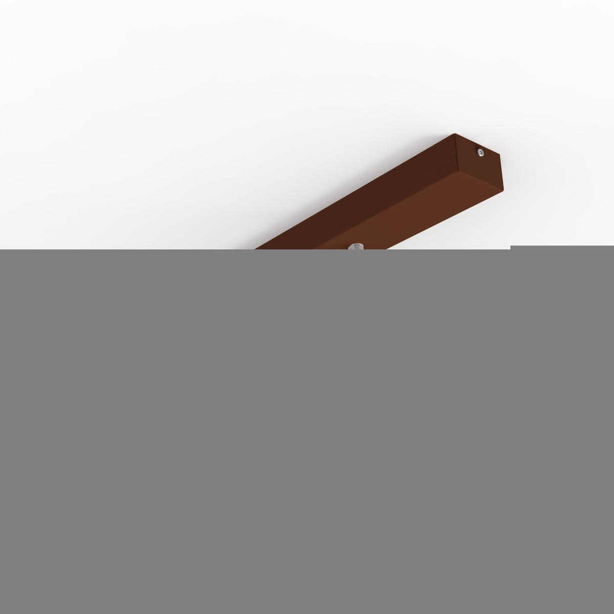 HÄNGELEUCHTE Joe Linear - Dunkelbraun, Metall (20/70/20cm) - Lumicom