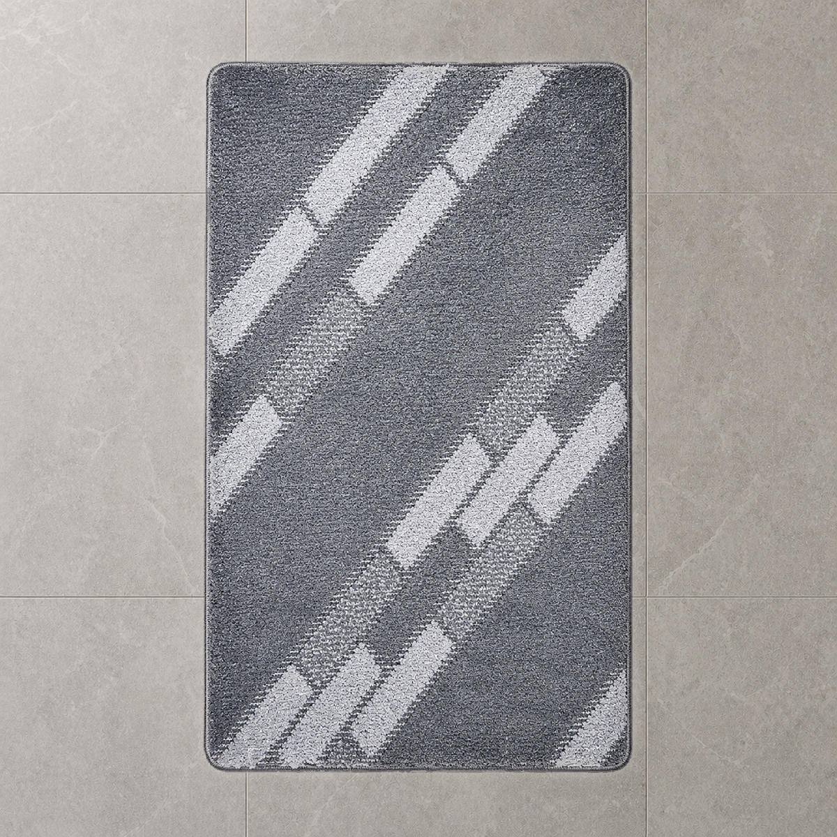BADEMATTE 80/200cm GRAU - Grau, Textil (80/200cm) - ROLFNERS
