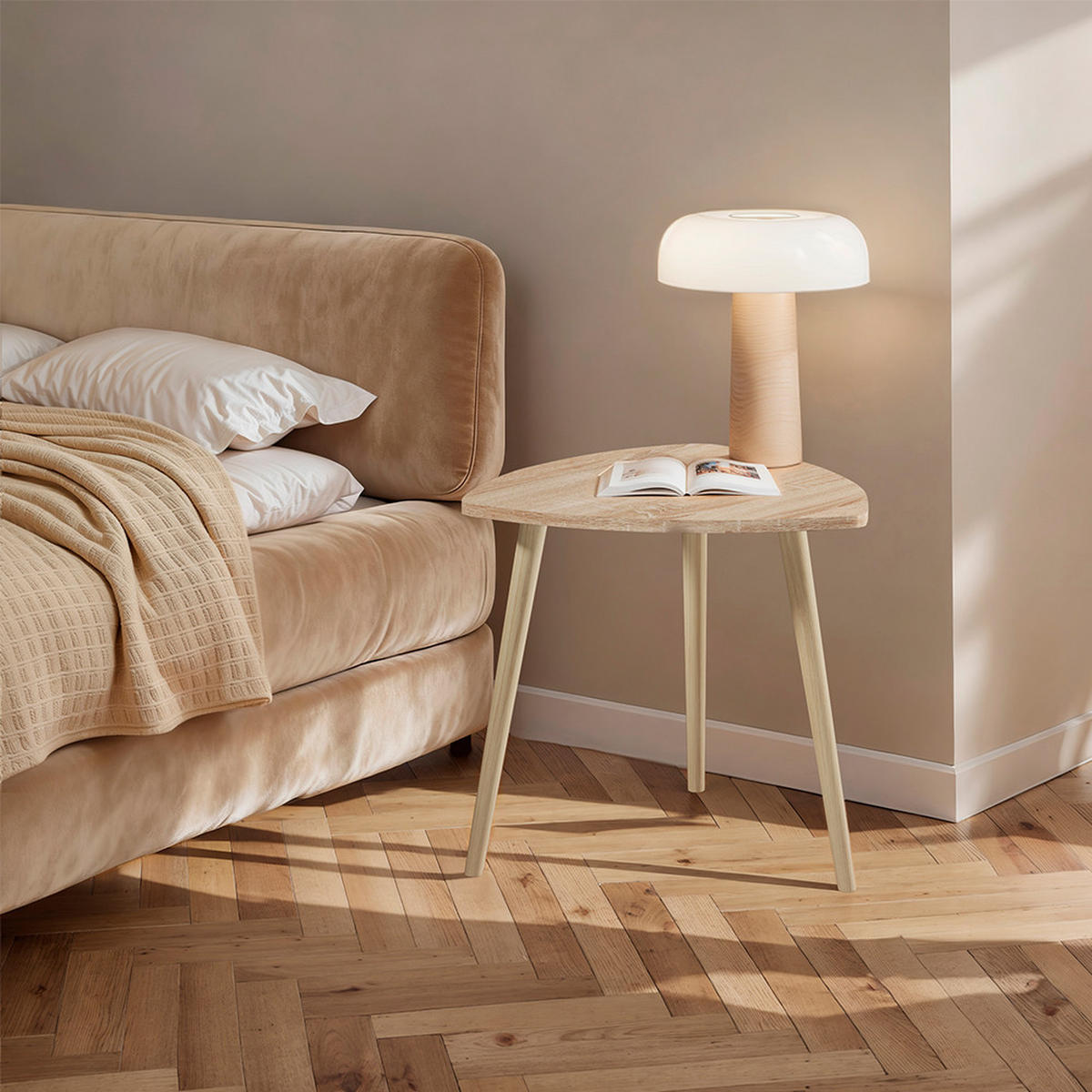 COUCHTISCH Twino Sonoma 48 x 45 cm 2er Set - Sonoma Eiche, Holzwerkstoff (48/48/45cm) - Vicco