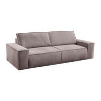 SCHLAFSOFA 4-Sitzer - Cord - Malve - AMELIA - Lila, Textil (257/85/102cm) - Vente-Unique