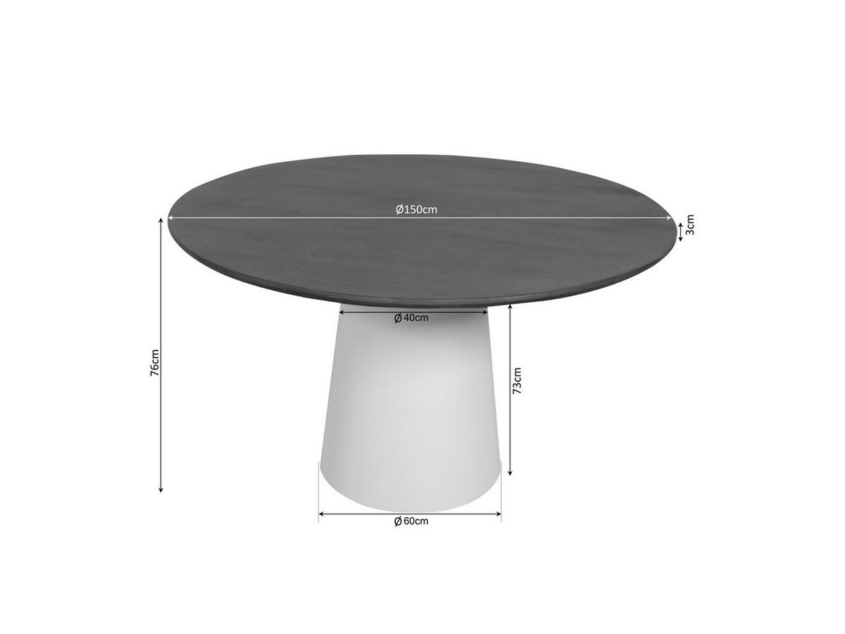 ESSTISCH Dimora Durchmesser 150 cm Braun - Braun, Holz (150/150/76cm) - Villa Möbel