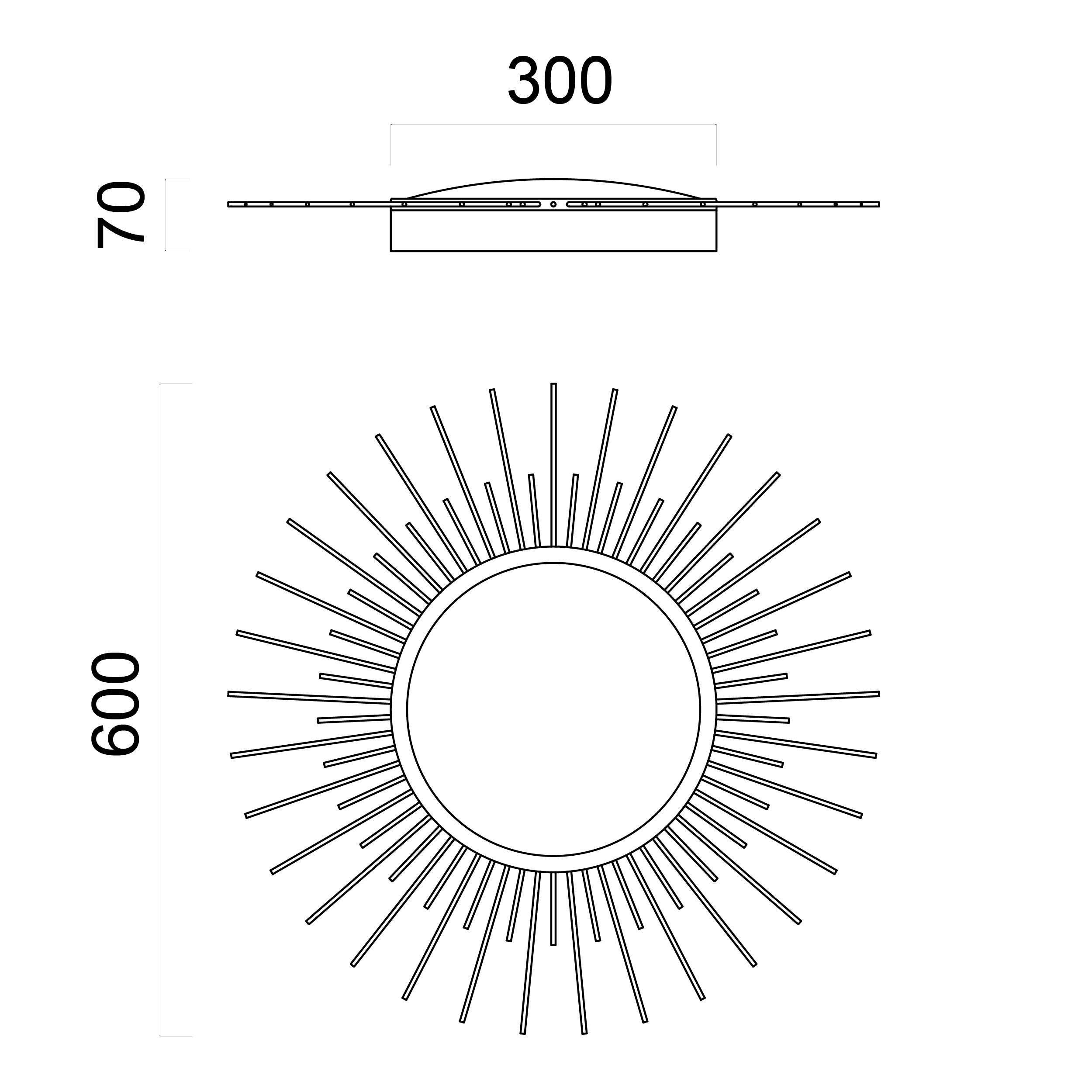 LED-DECKENLEUCHTE - Weiß, Metall (60/60/10cm) - Lumicom