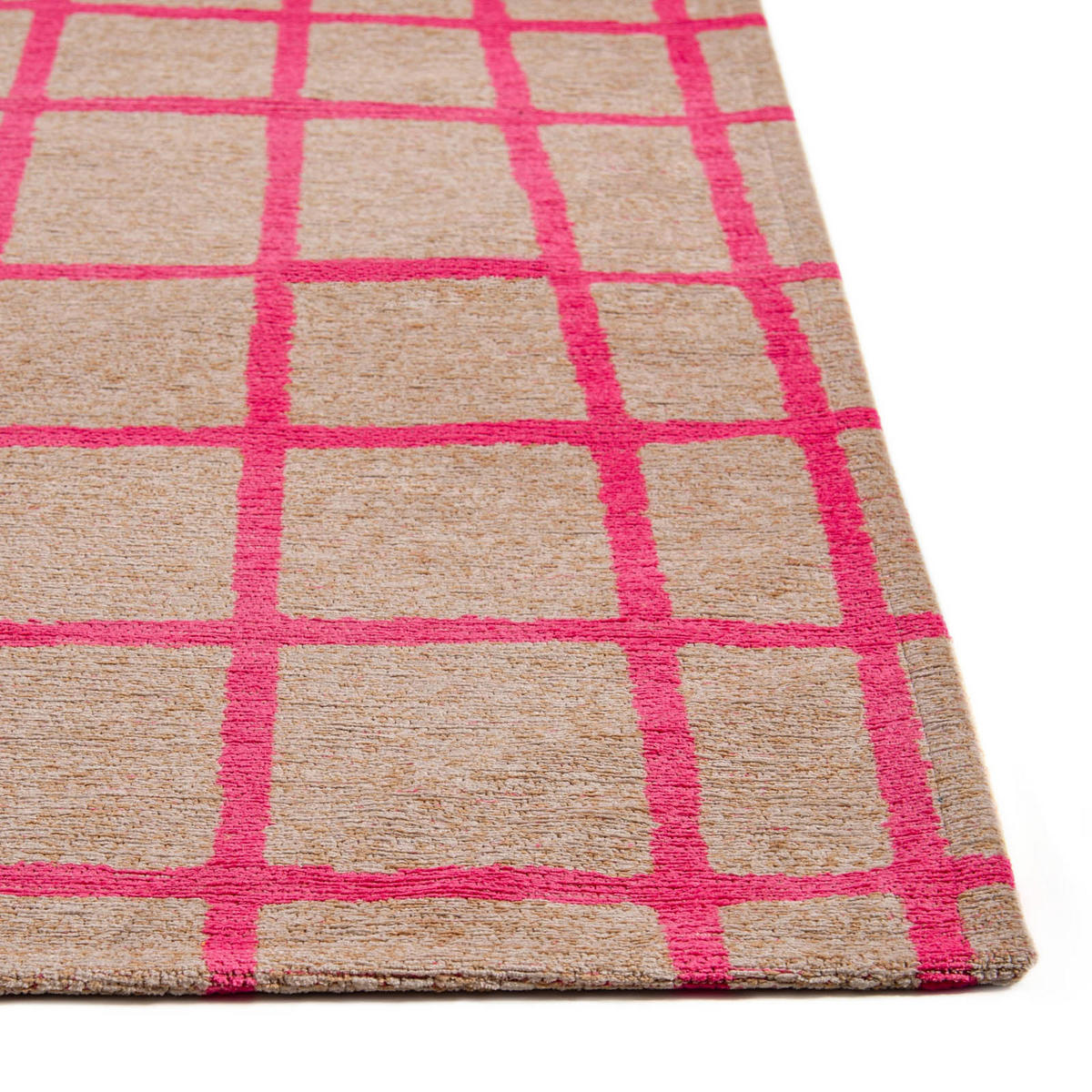 TEPPICH Caro Hot Pink 80/150 cm - Rosa, Textil (80/150cm) - Lola&Moi