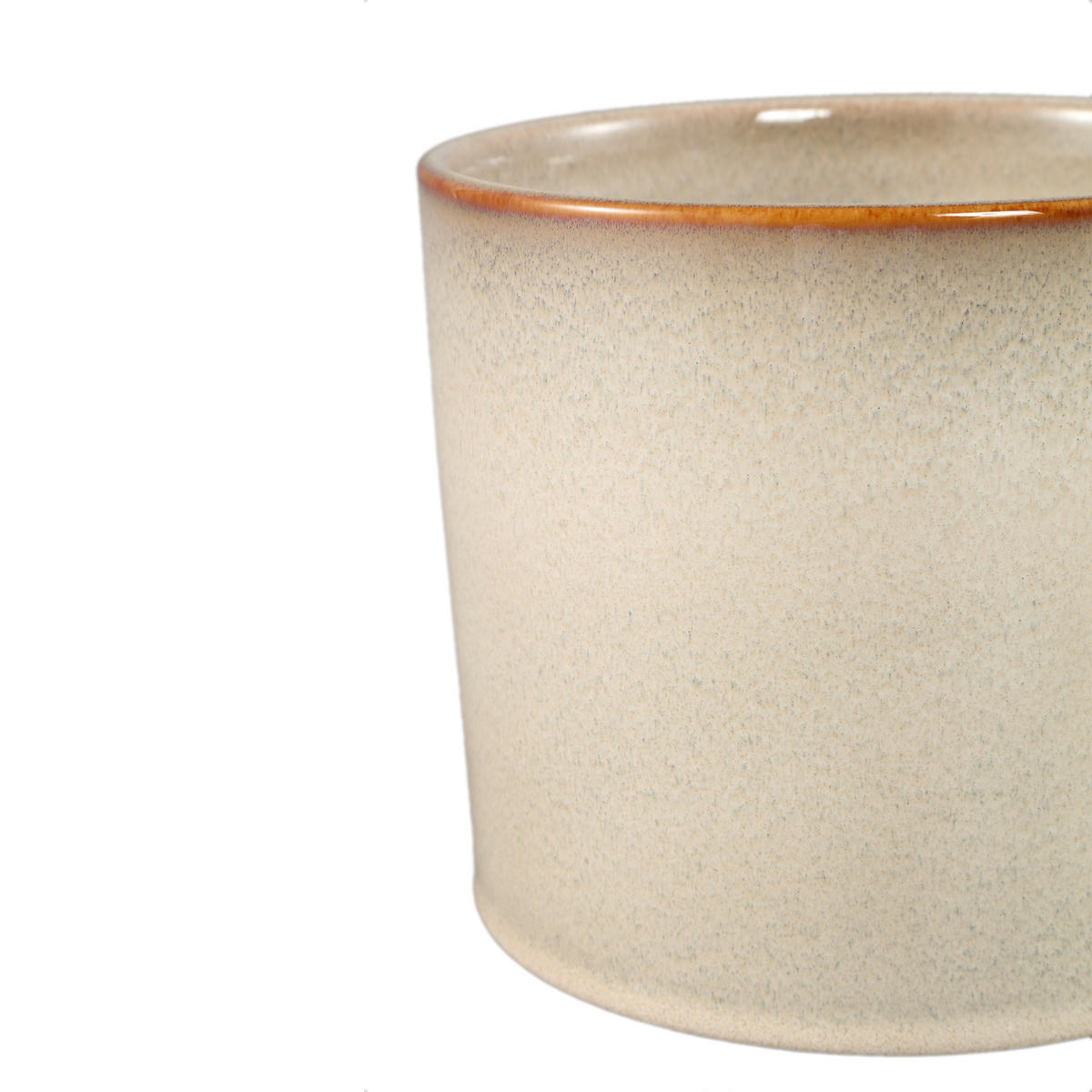 TOPF Suzann Beige 17/17/15.5cm - Beige, Keramik (15.5cm) - PTMD Collection