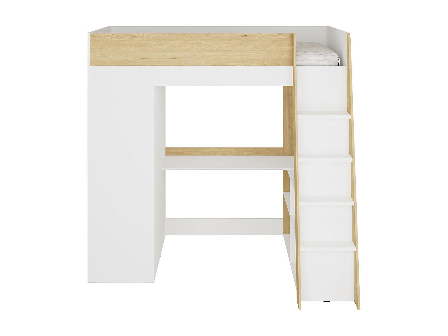 Vente-Unique Hochbett Weiß 90x190 cm