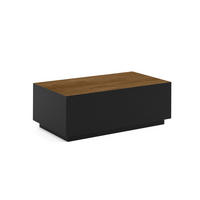 COUCHTISCH MORISS - Wildeiche/Schwarz, Holzwerkstoff (55/100/36cm) - Meblini