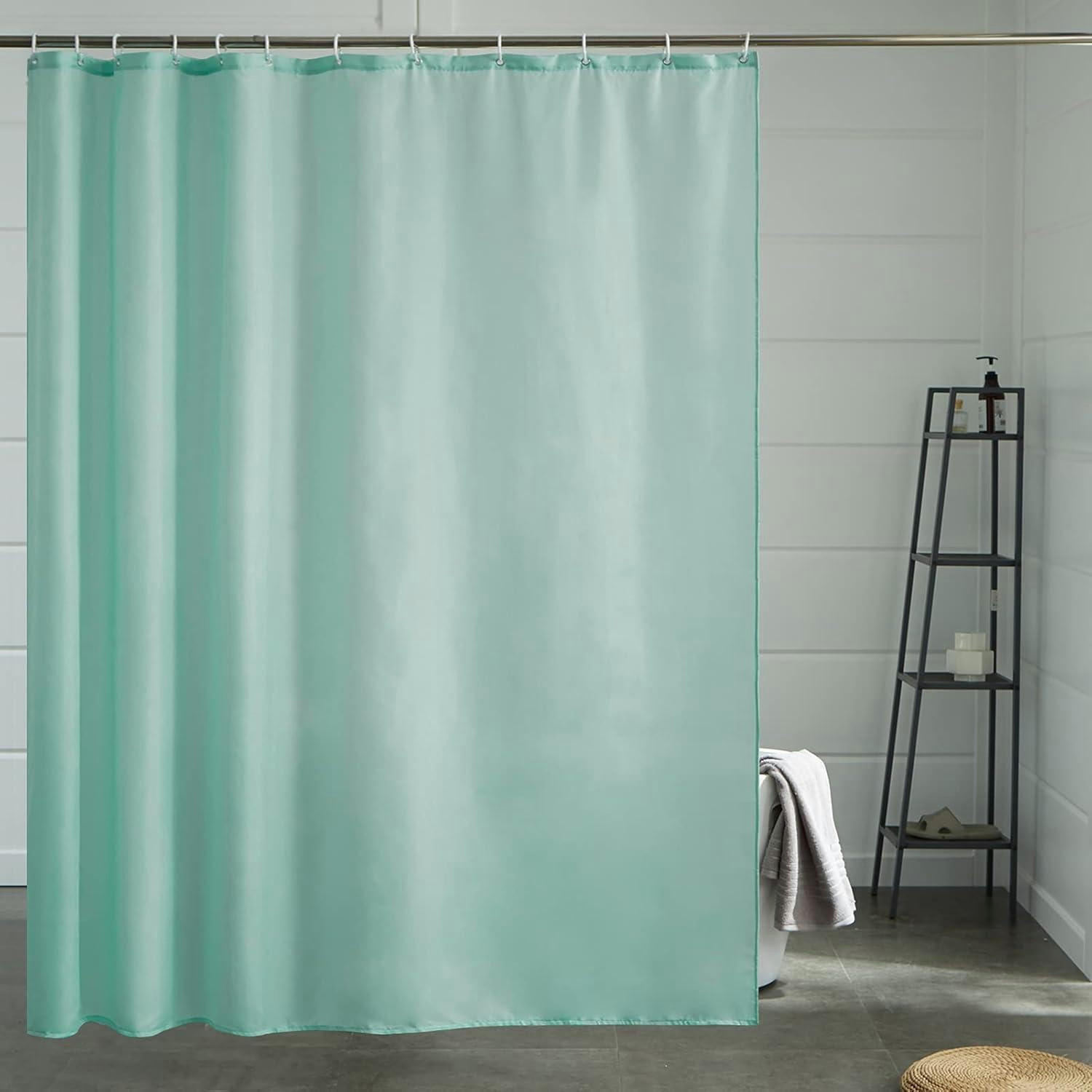 DUSCHVORHANG Minzgrün 200 x 200 cm - Hellgrün, Textil (200/200cm)