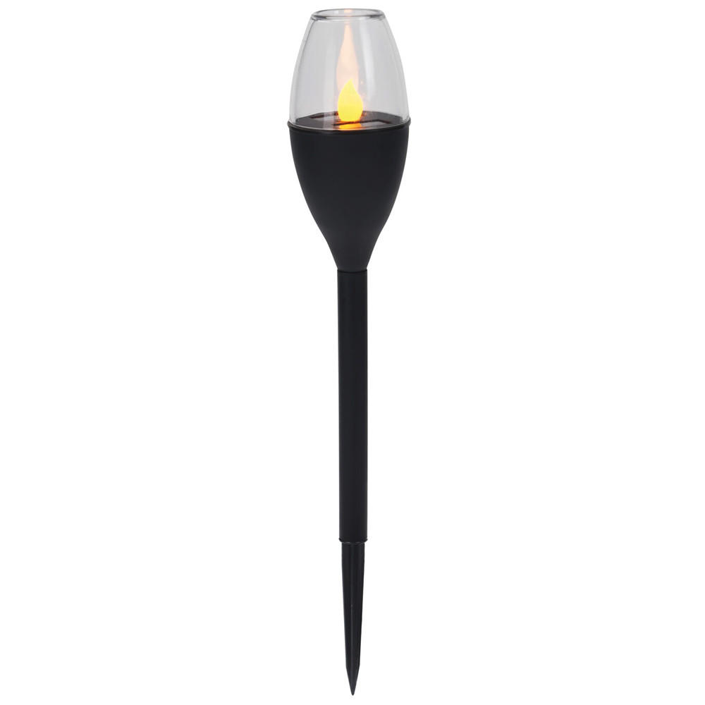 SOLARLAMPE Basic Schwarz 6/6/37.5 cm Kunstoff - Schwarz, Kunststoff (6/6/37.5cm) - Mondex