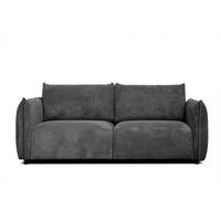 SOFA TAUER 3-Sitzer, dunkelgrau - Dunkelgrau/Schwarz, Holzwerkstoff/Kunststoff (112/84/206cm) - Courtois Laville