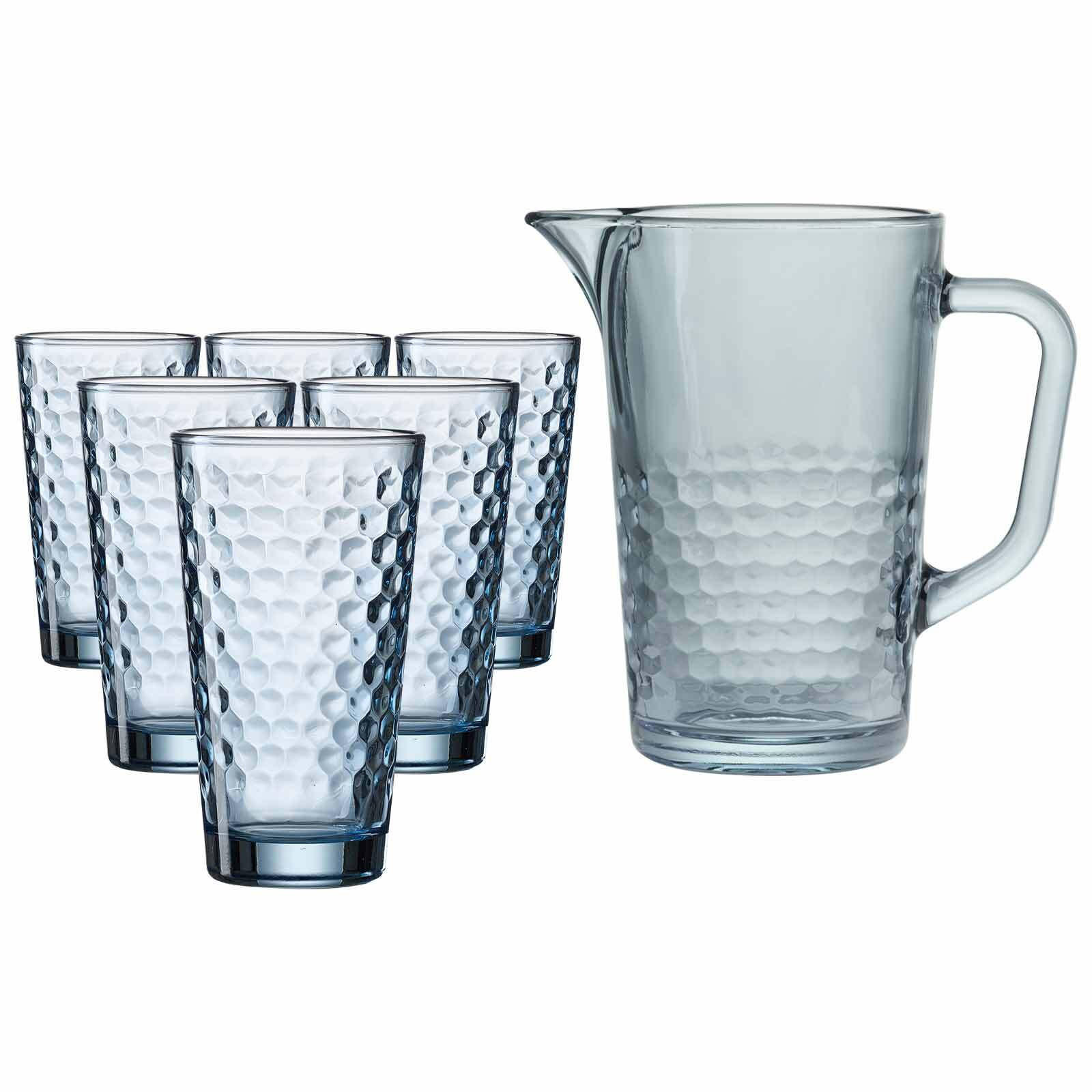 KRUG- UND LONGDRINKGLASSET Favo Blau 7er Set - Blau, Glas - Ritzenhoff Breker