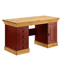 SCHREIBTISCH - Kiefer massiv, 143 cm - Kieferfarben, Holz (65/143/77cm) - home24