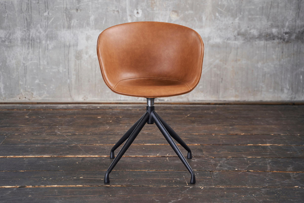 STUHL DANI Braun Kunstleder - Braun, Textil (60/81/54.5cm) - KAWOLA