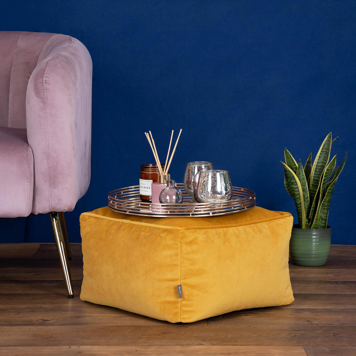 SITZPOUF Amara - Gelb, Kunststoff (42/24/42cm) - icon