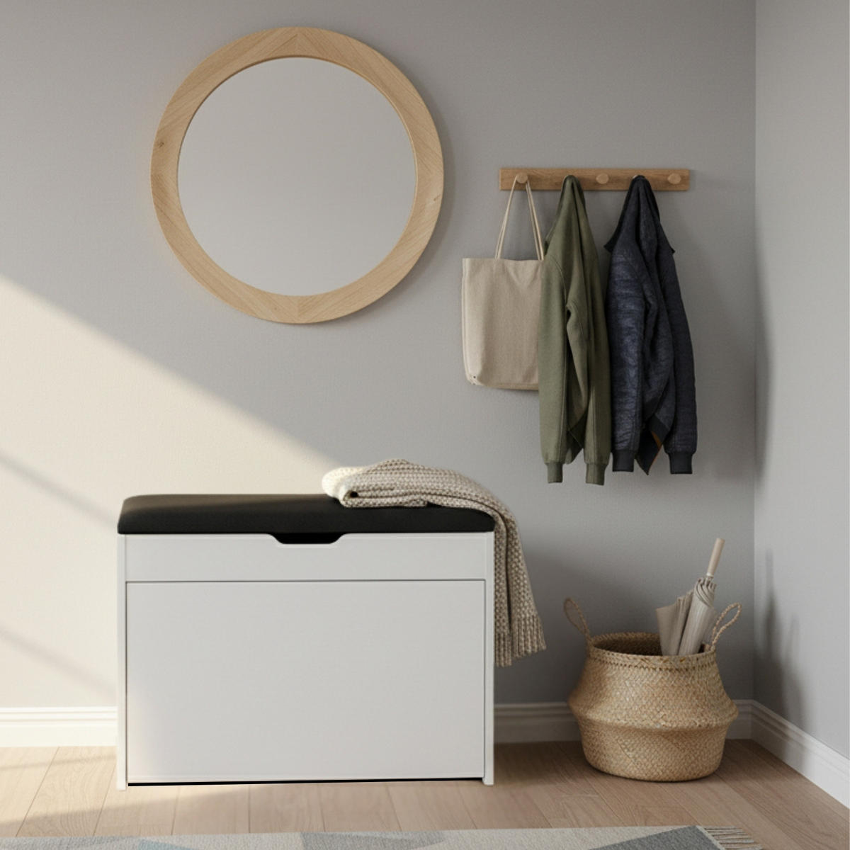 SCHUHSCHRANK Scala 57/30/53 cm - Weiß, Holzwerkstoff (30/53/57cm) - BOXIMO