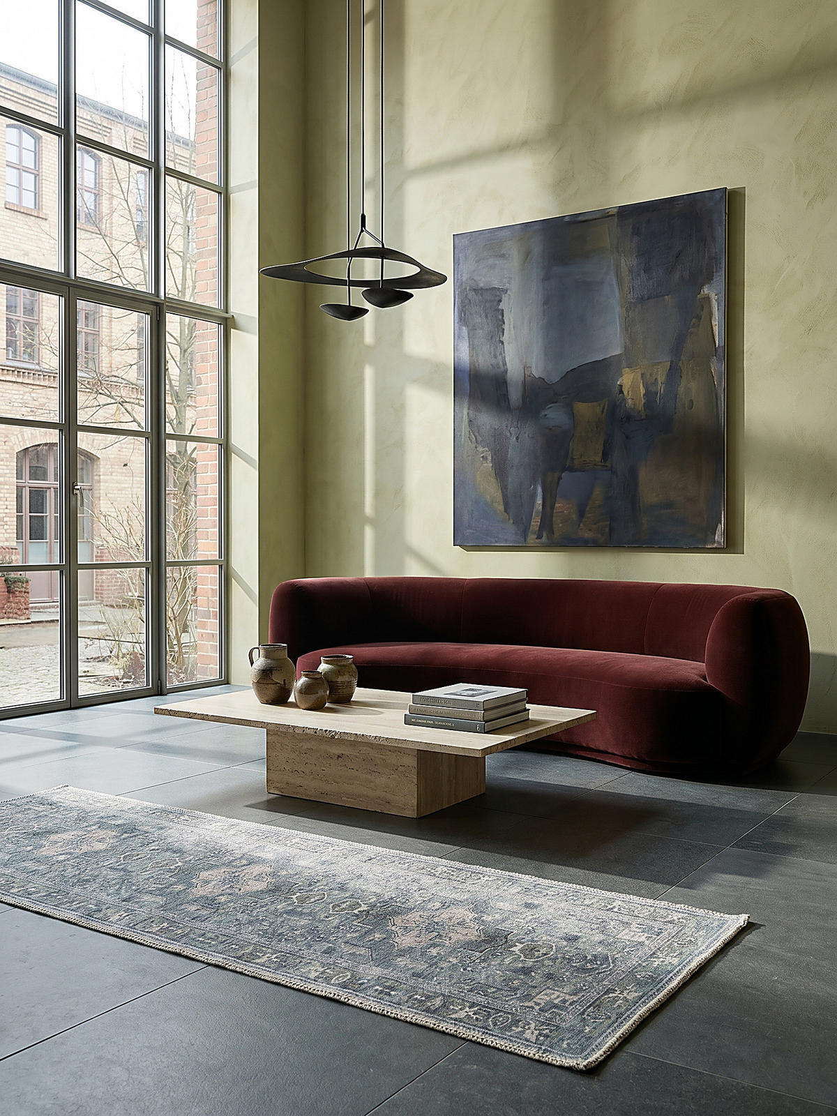 TEPPICH Waschbar HALD, klassisch im Vintage-Stil, Türkis, 60 x 230 cm - Blau, Textil (60/230cm) - KADIMA DESIGN