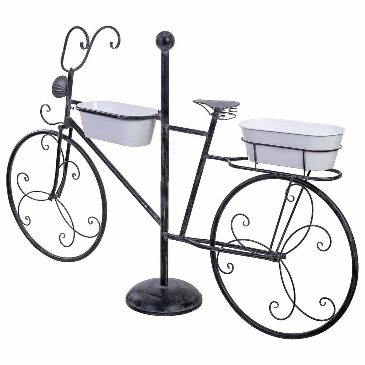 GARTENWAGEN aus Metall, 175x29x108cm - Schwarz, Metall (175/29/108cm) - Wanderlust