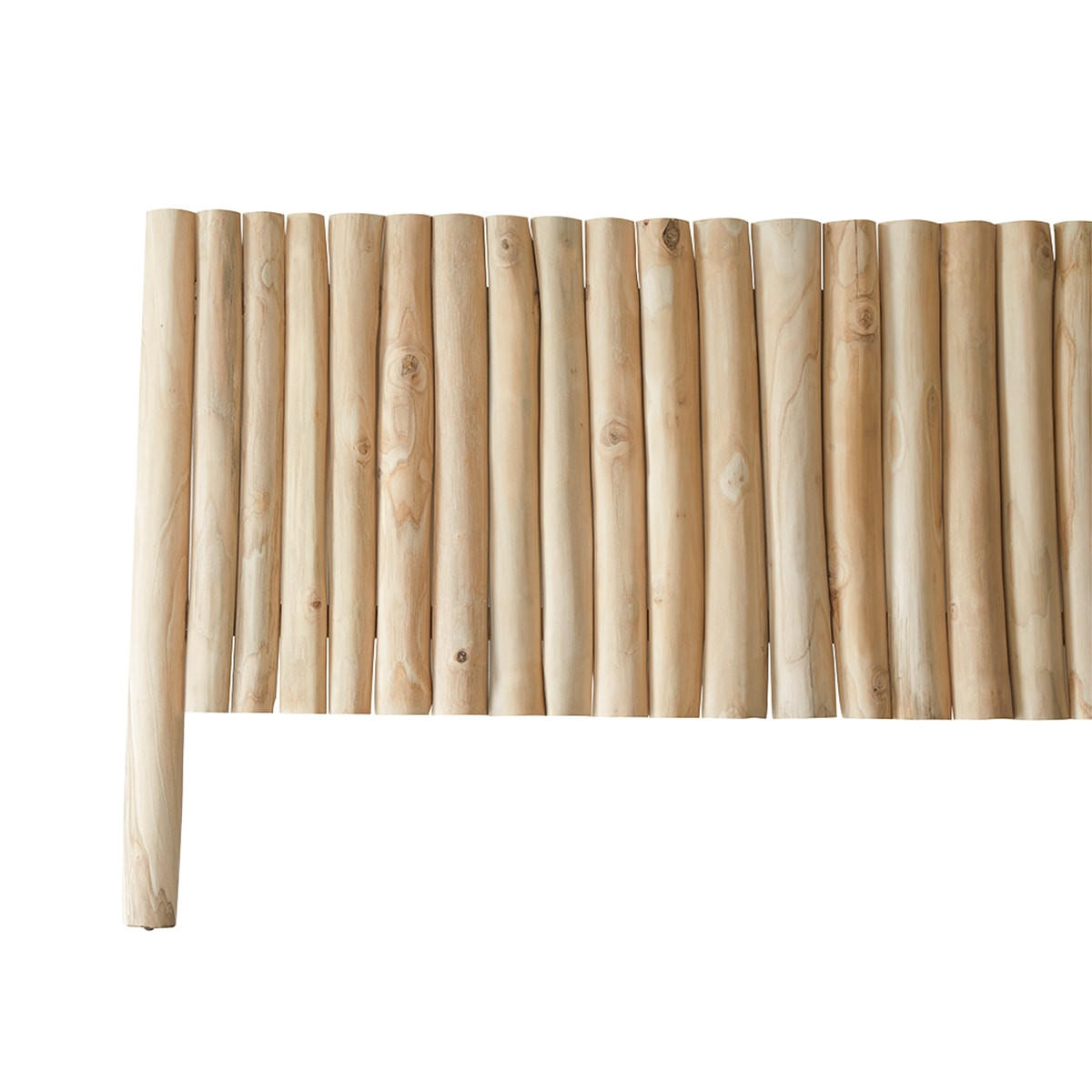 KOPFTEIL River Natur aus Teak - Naturfarben, Holz (180/100/9cm) - Tikamoon