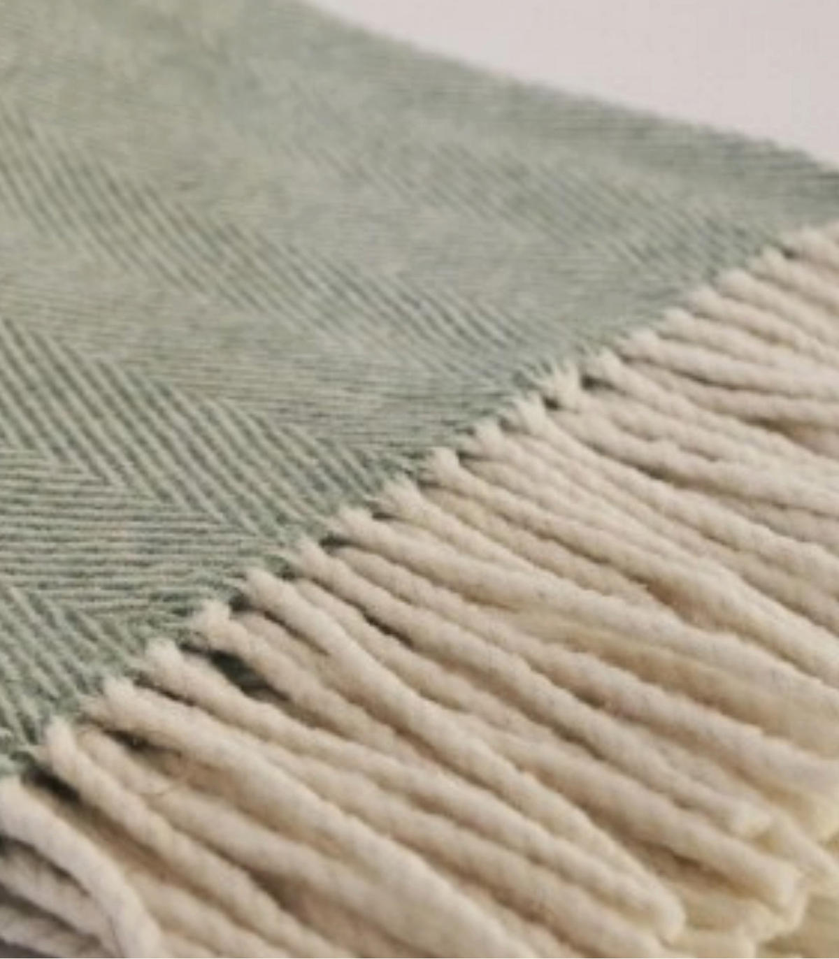 DECKE Balance. Baumwolle und Wolle. 130x170 cm. Grün - Grün, Textil (130/170cm) - SOWL