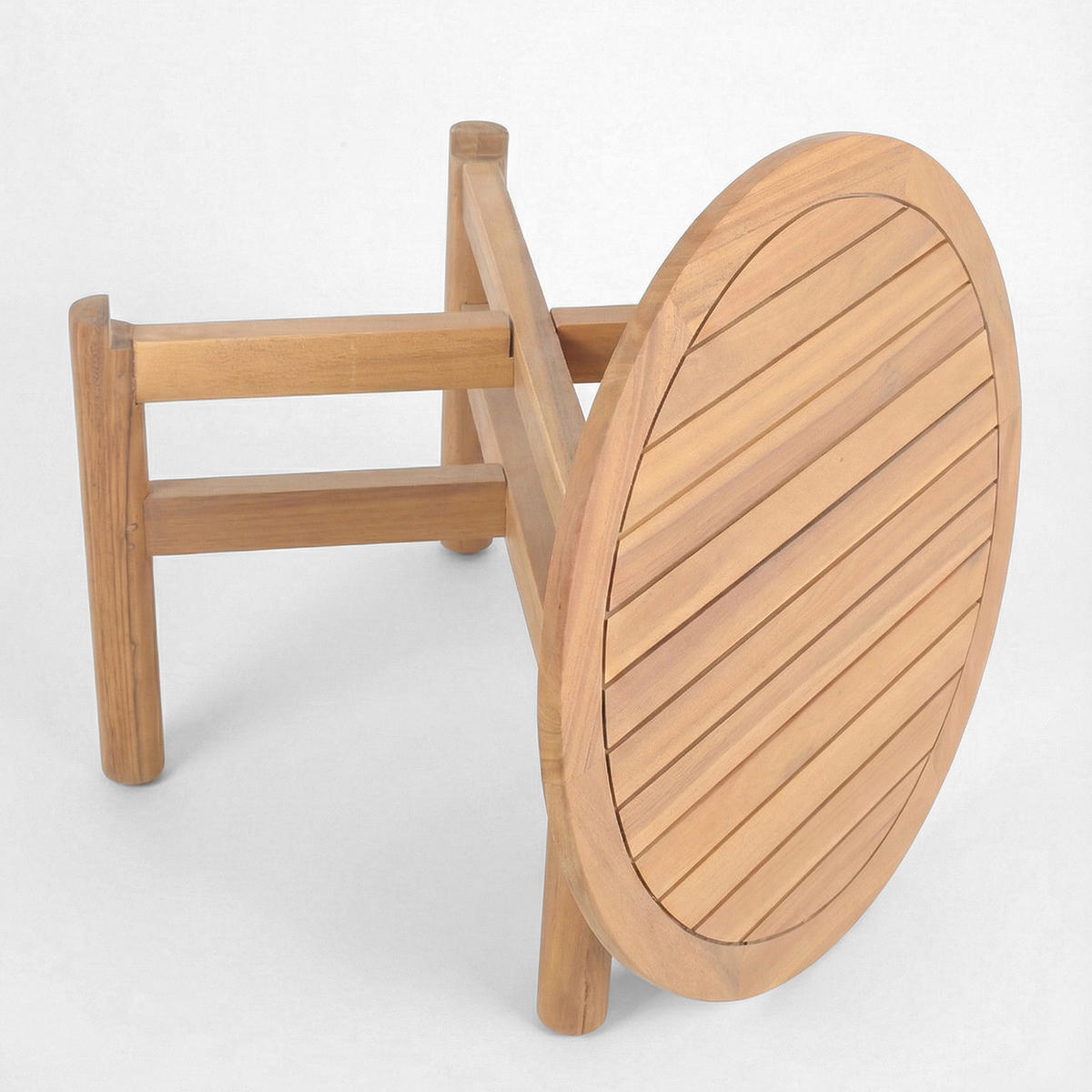 LOUNGETISCH - Akazie massiv - Akazie Braun - Braun/Akaziefarben, Holz (60/60/41cm) - home24