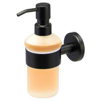 SEIFENSPENDER PIAZZA BLACK, schwarz - Schwarz, Metall (7/18/11cm) - bremermann