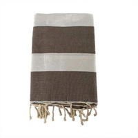 HAMAMTUCH Transat Taupe 100x200 190g/m² - Beige, Textil (100/200cm) - LE COMPTOIR DE LA PLAGE