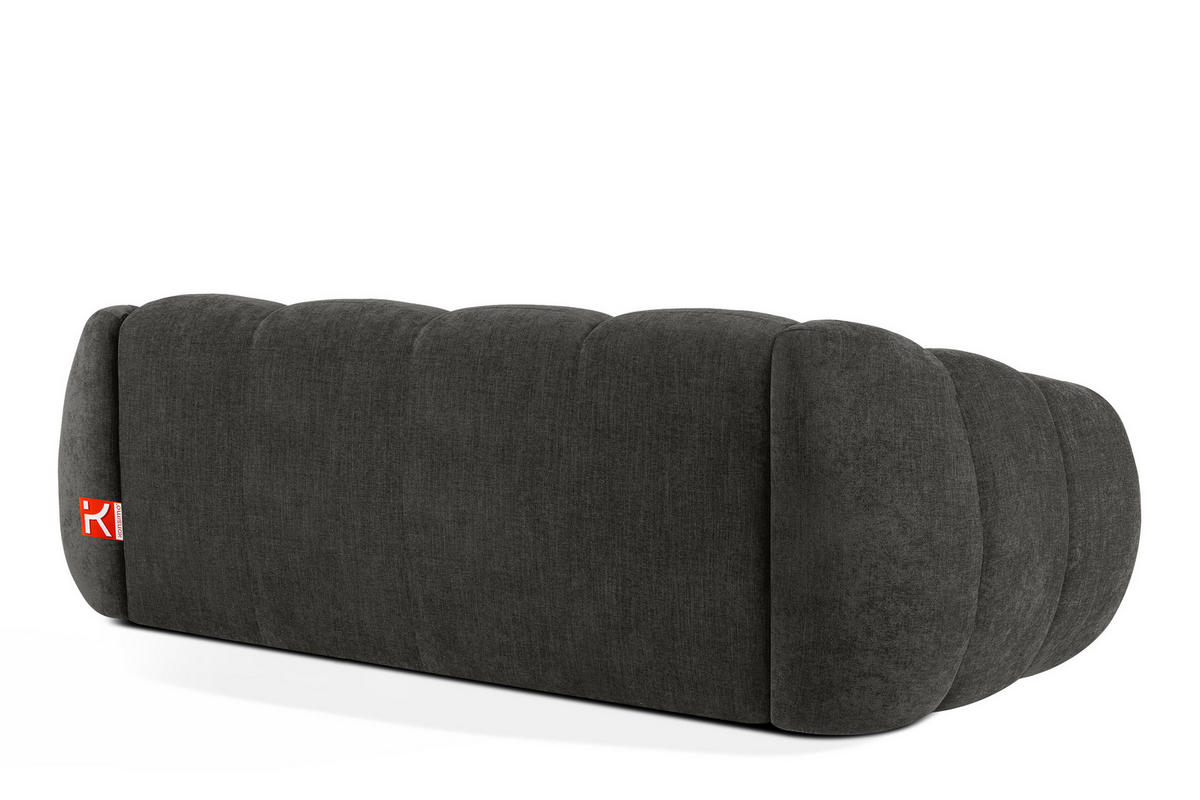 3-SITZER SOFA FLAVA, Graphitfarben - Graphitfarben, Holz/Holzwerkstoff (240/76/100cm) - KONSIMO®