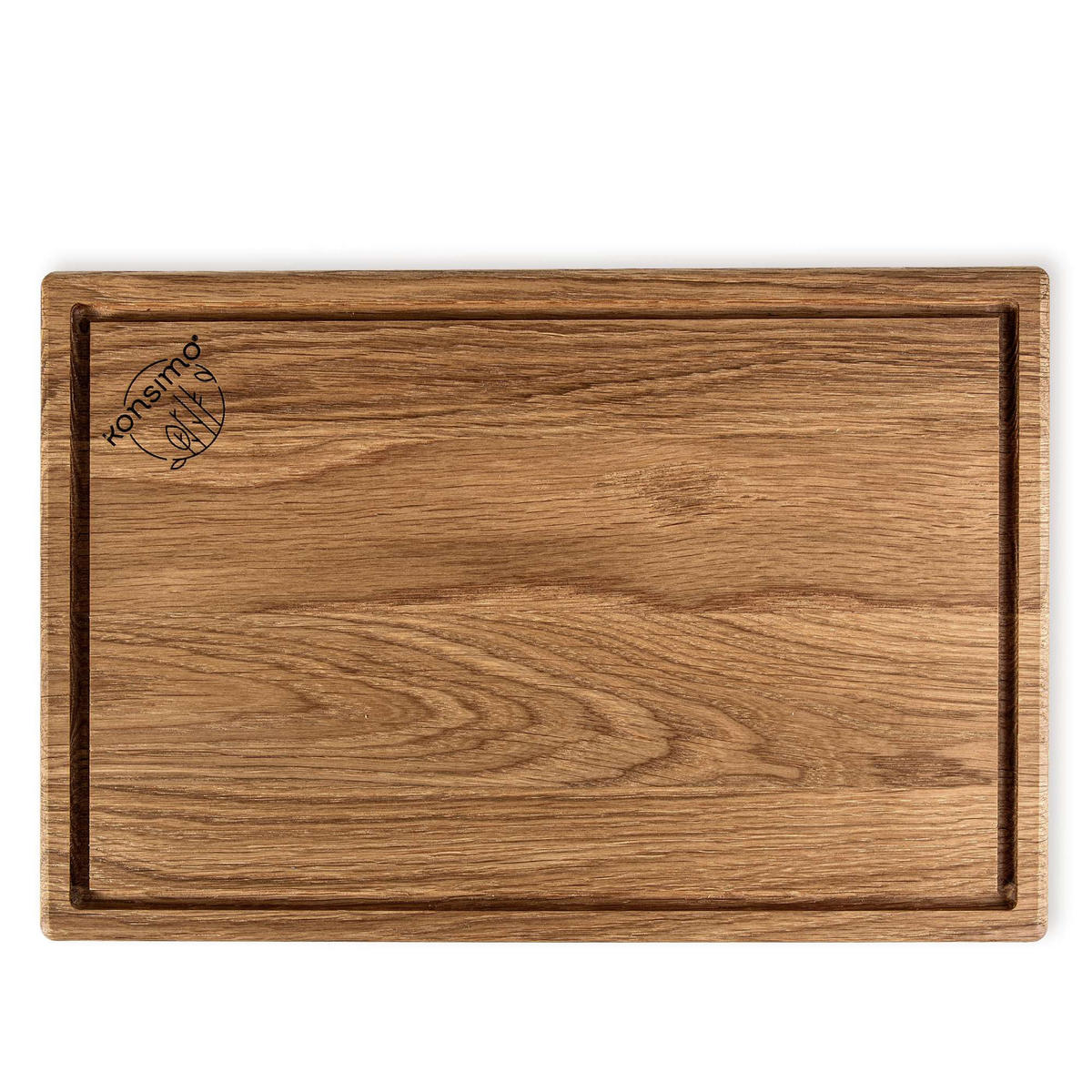 SCHNEIDEBRETT Solida - Eichefarben/Braun, Holz (20/30cm) - KONSIMO®
